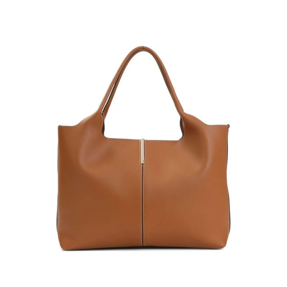 Medium-Small Leather Shopping Bag Women